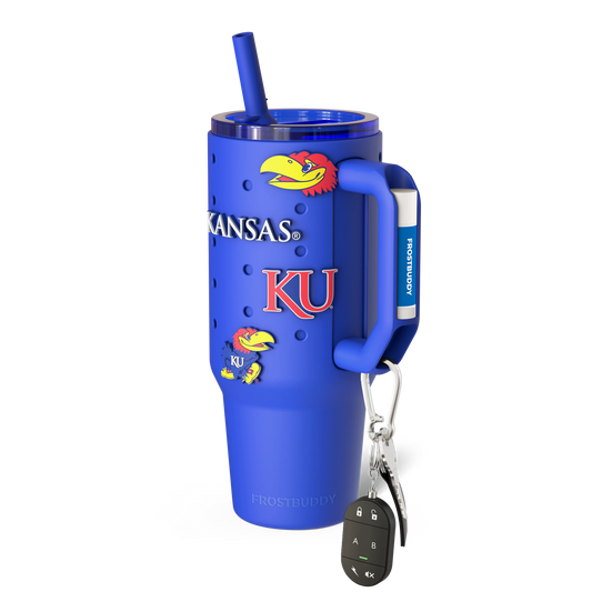 Thicc Buddy 40oz | Kansas Jayhawks | Skin + Budz Bundle image 1
